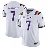 LSU Tigers 7 Leonard Fournette White Nike College Football Jersey Dzhi,baseball caps,new era cap wholesale,wholesale hats
